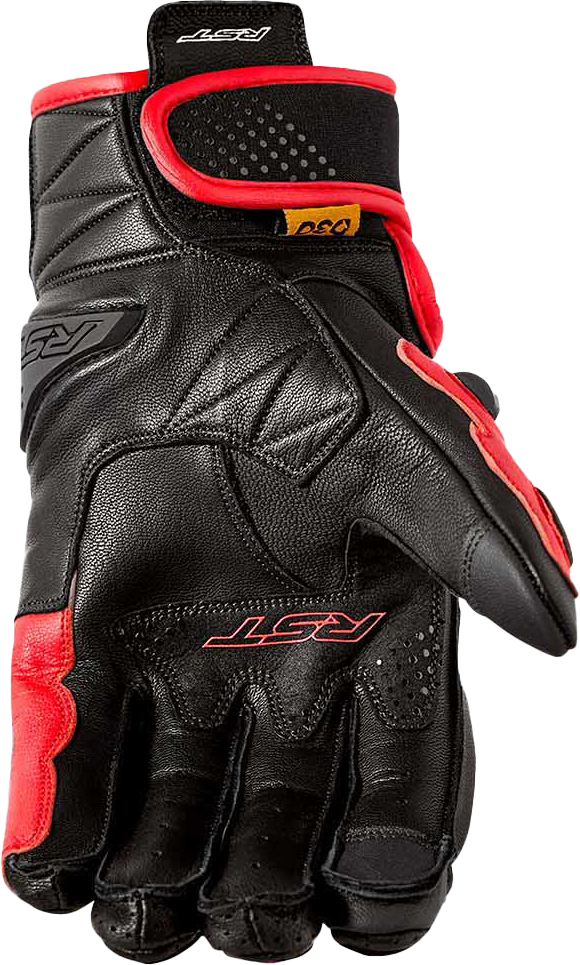 FREESTYLE 3 D3O GLOVE BLACK/RED LEATHER