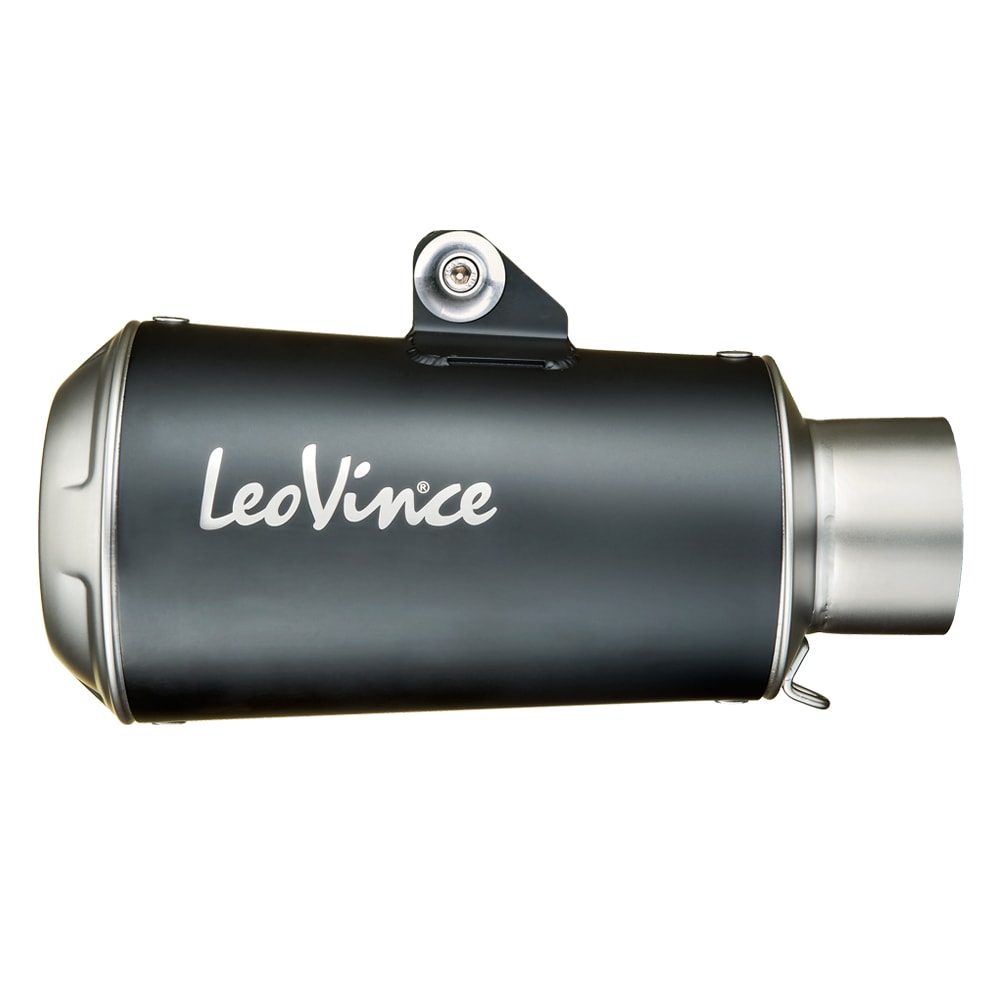 Leo Vince Lv-10 Black Edition Stainless Steel | Slip-On Exhaust For Ducati Scrambler Icon '15-19, Scrambler Full Throttle '15-19, Scrambler Classic '15-18 and Scrambler Café Racer '17-19