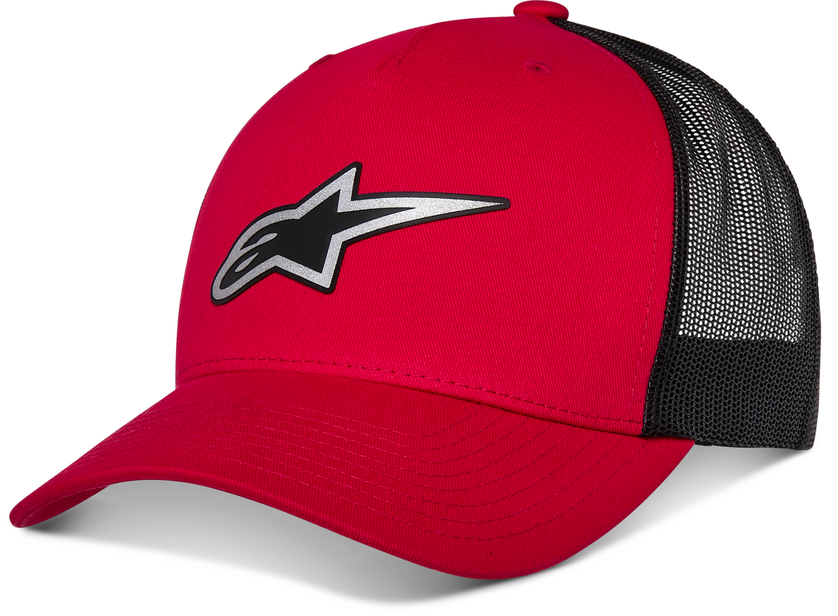 REFLECT AGELESS TRUCKER HAT RED/BLACK