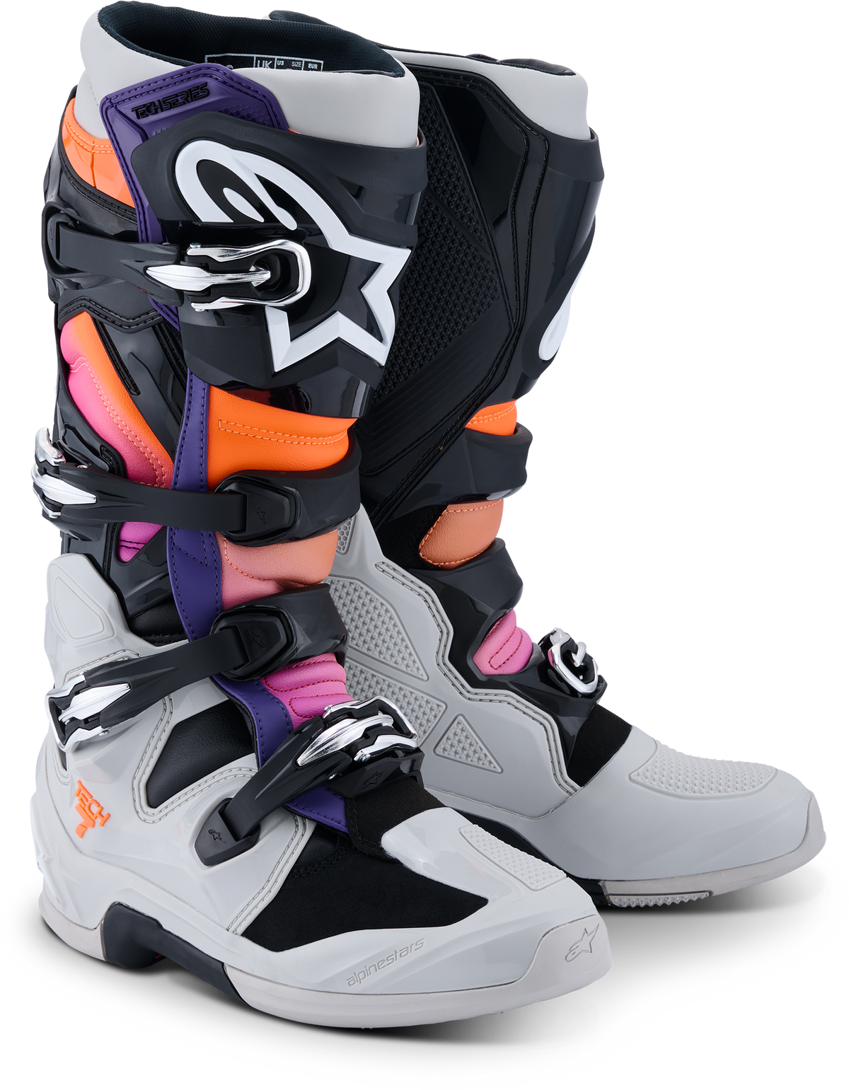 TECH 7 BLK/LGHT GRY/ORNG FL/MAGNTA