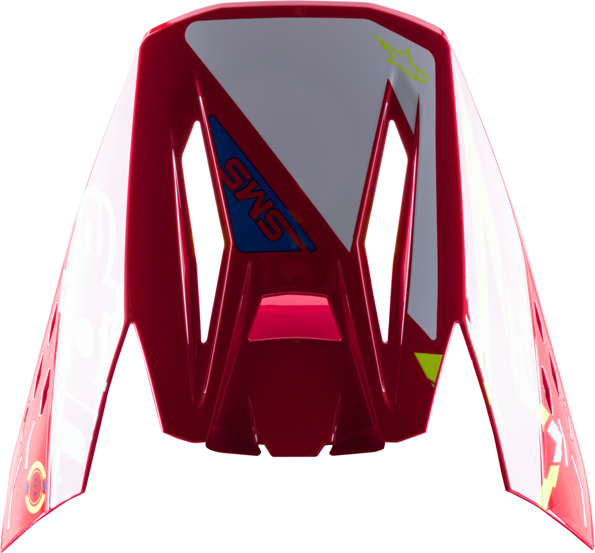 S-M5 ACTION VISOR RED/WHITE/YELLOW