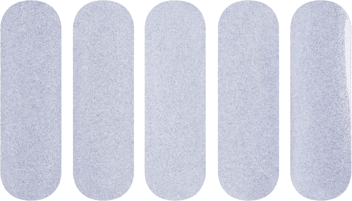 REFLECTIVE GREY HELMET STICKERS 5PCS