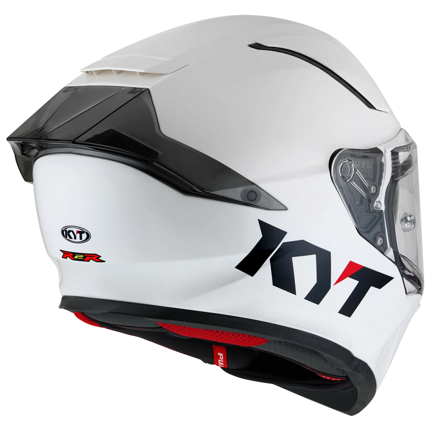 KYT R2R Full Face Solid Color Motorcycle Helmets | White (Gloss) | KYT Americas