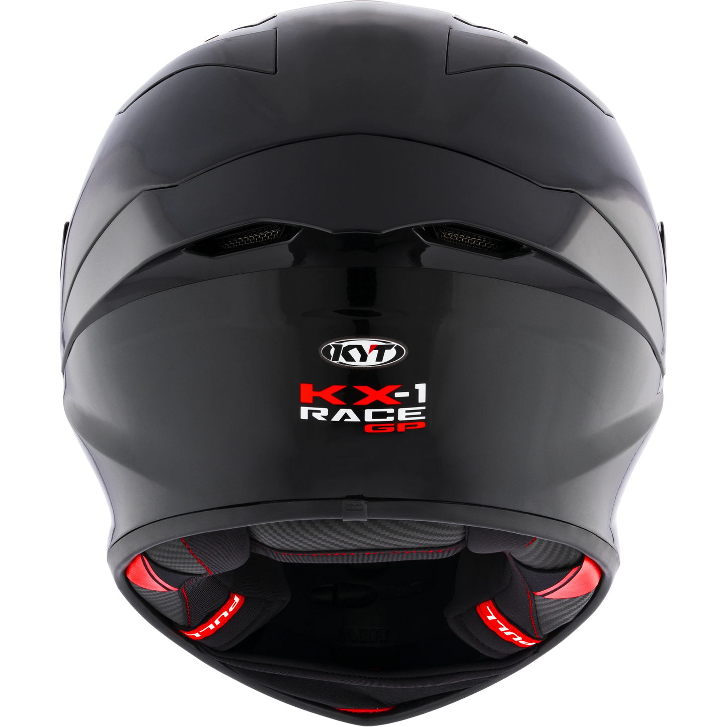 KYT KX-1 Race GP Full Face Motorcycle Helmets| Plain Black (Glossy) | KYT Americas