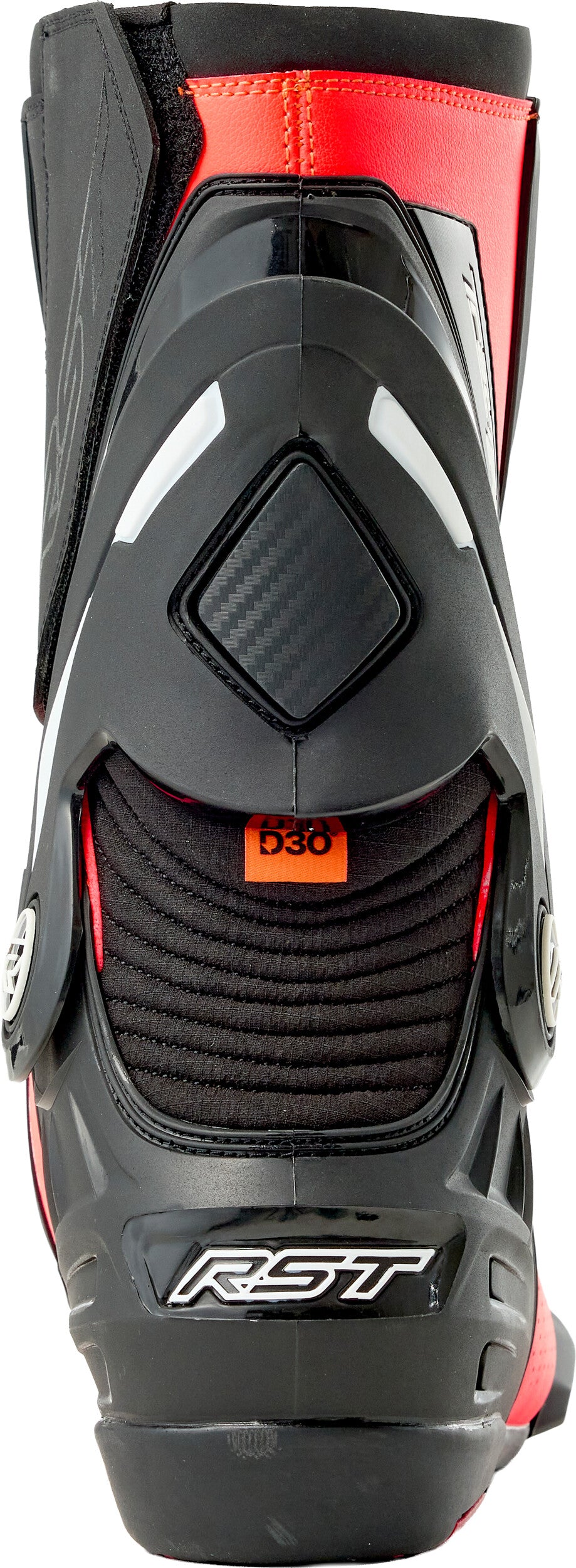 TRACTECH EVO D3O BOOT BLACK/FLO RED