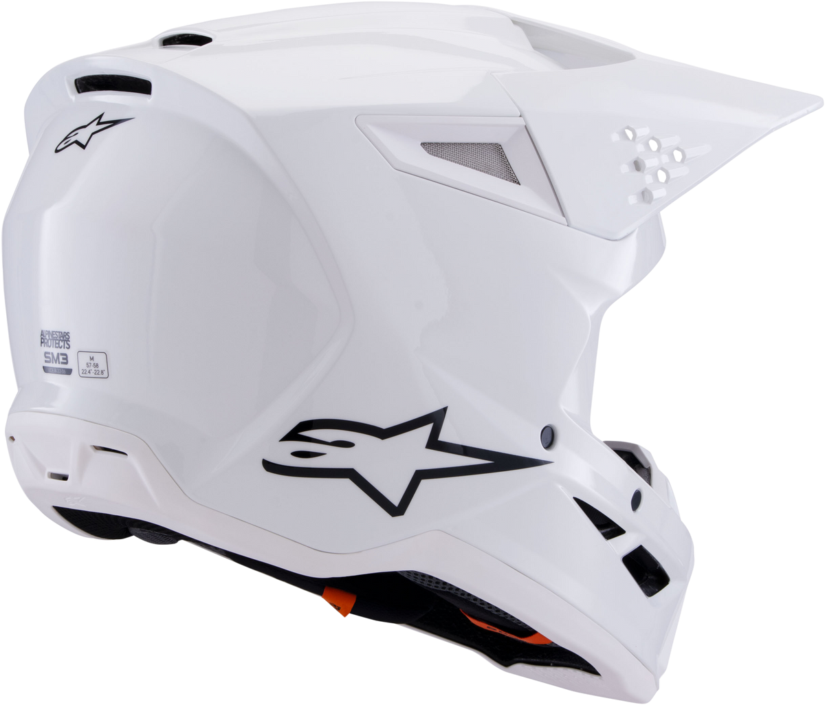 SM3 SOLID HELMET WHITE GLOSSY