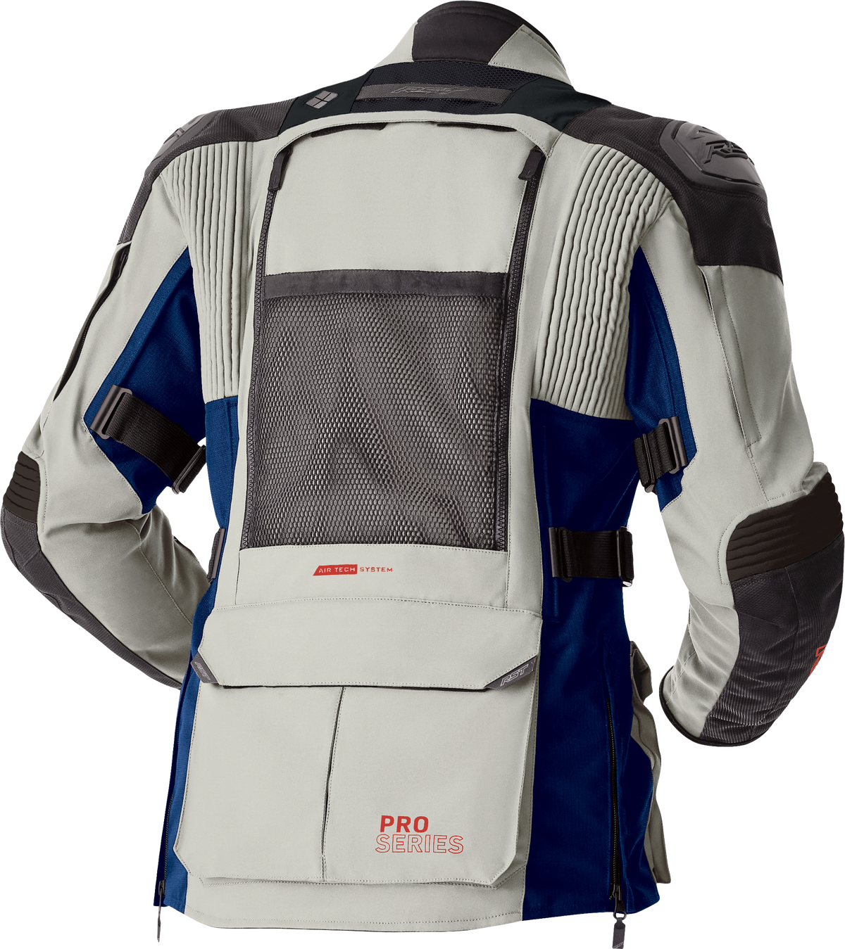 PS ADVENTURE D3O JACKET SILVER/BLUE TEXTILE