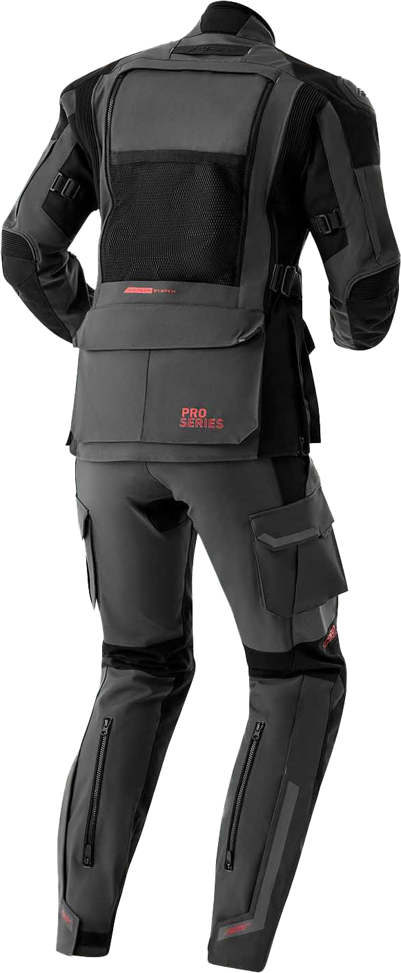 PS ADVENTURE D3O PANTS GREY/BLACK TEXTILE