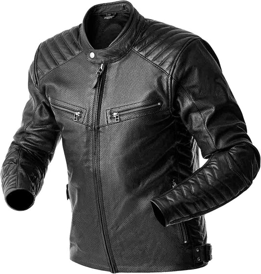 ROADSTER AIR D3O JACKET BLACK LEATHER
