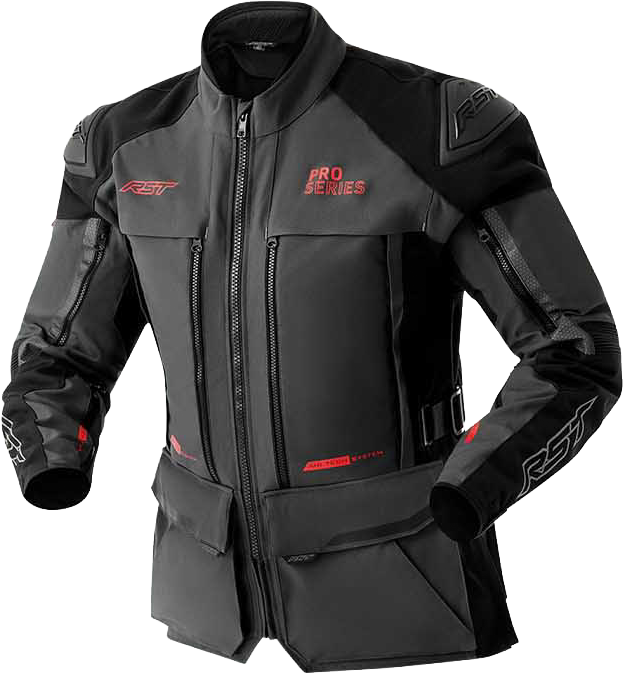 PS ADVENTURE D3O JACKET GREY/BLACK TEXTILE