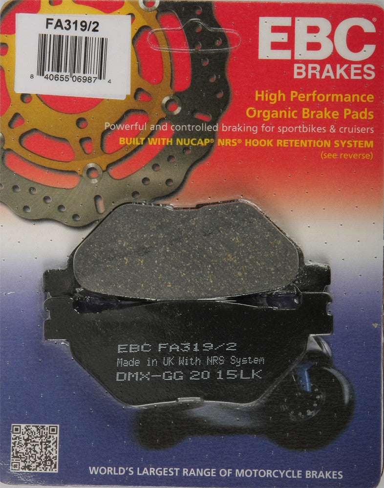 EBC FA Brake Pads Organic — FA3xx