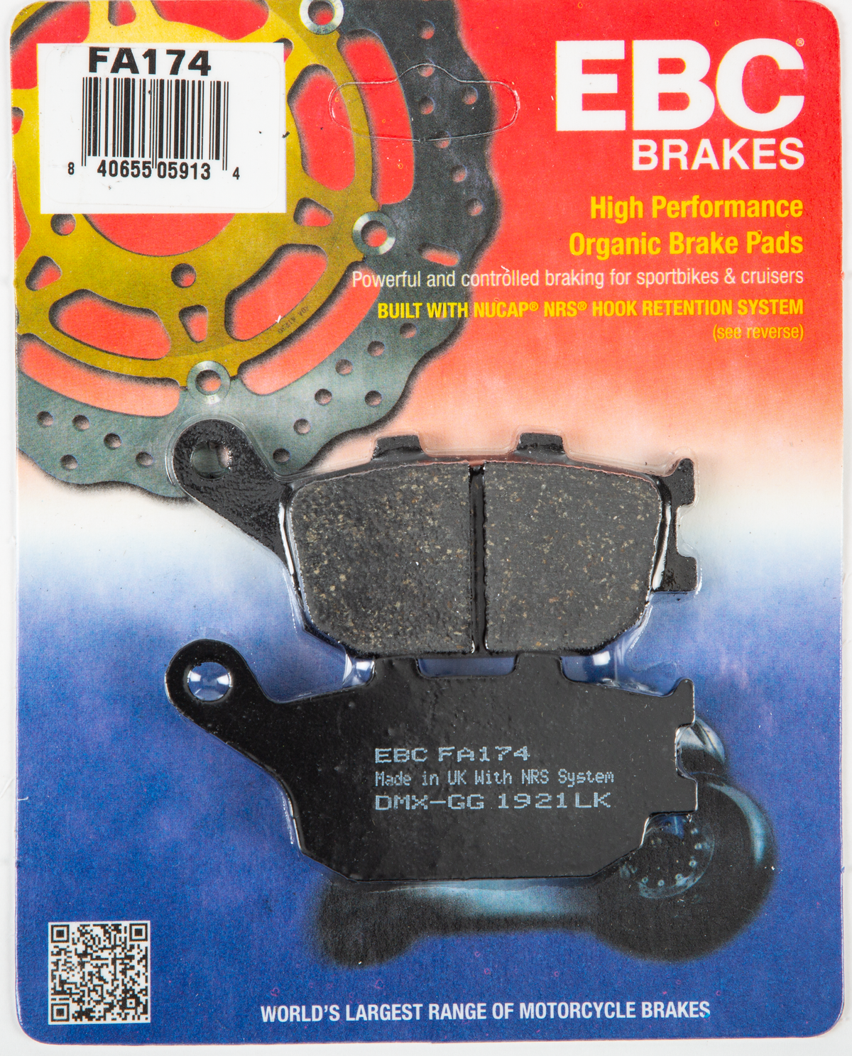 EBC FA Brake Pads Organic — FA1xx