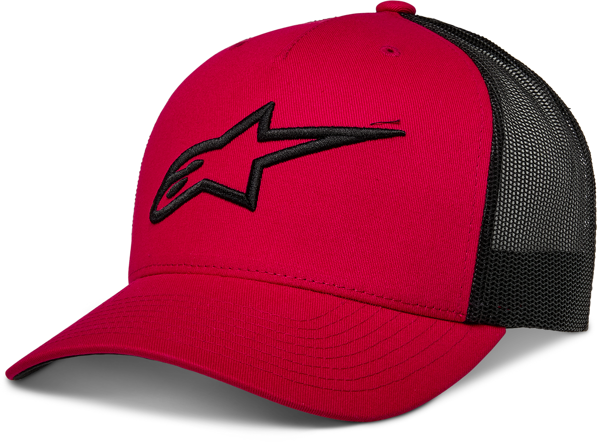 AGELESS TRUCKER HAT RED/BLACK