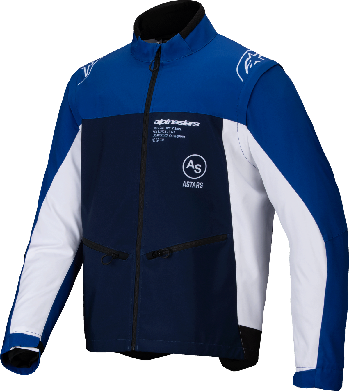 LITE-DURA SOFTSHELL JACKET NAVY/BRIGHT BLUE/WHITE