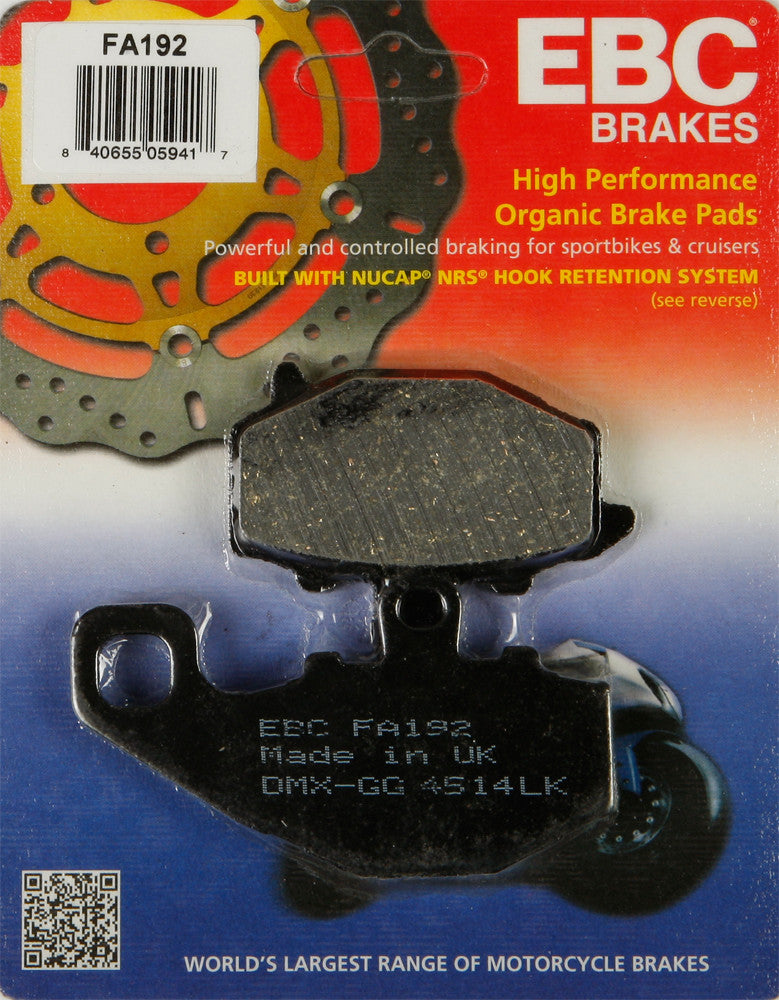 EBC FA Brake Pads Organic — FA1xx