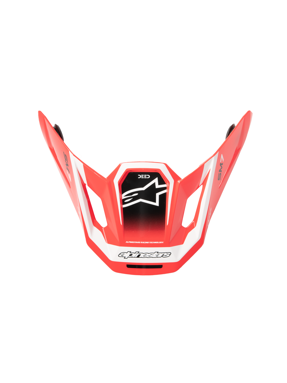SM7 DEED VISOR ECE06 RED/BLACK/WHITE GLOSSY