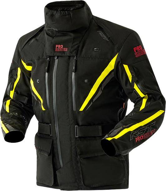 PS PARAGON D3O JACKET BLACK/FLO YELLOW TEXTILE