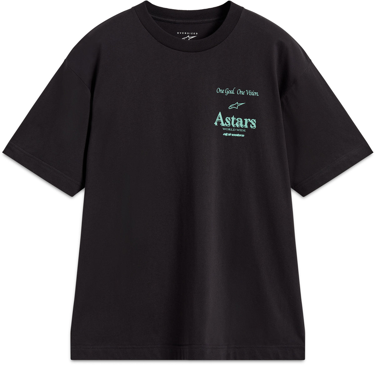 POST OVERSIZED SS CSF TEE BLACK