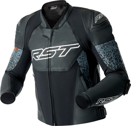 PS SUPERSPORT-K D3O JACKET GREY/BLACK LEATHER