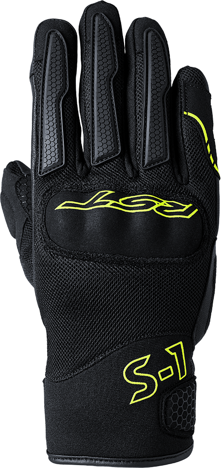 S1 MESH CE GLOVE BLACK/FLO YELLOW