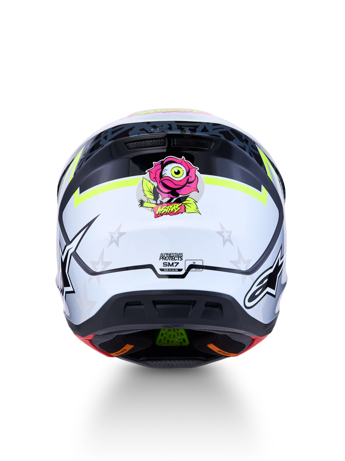 S-M7 BLASTER HELMET ECE06/DOT BLK/GRY/WH/YLLW FLUO GLSY