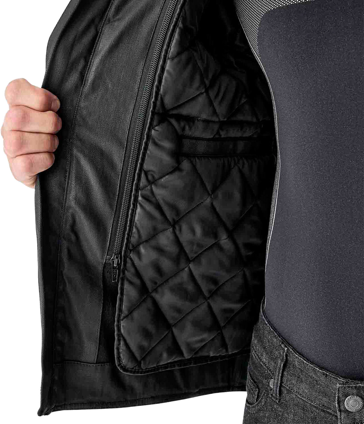 BRIXTON D3O JACKET BLACK TEXTILE