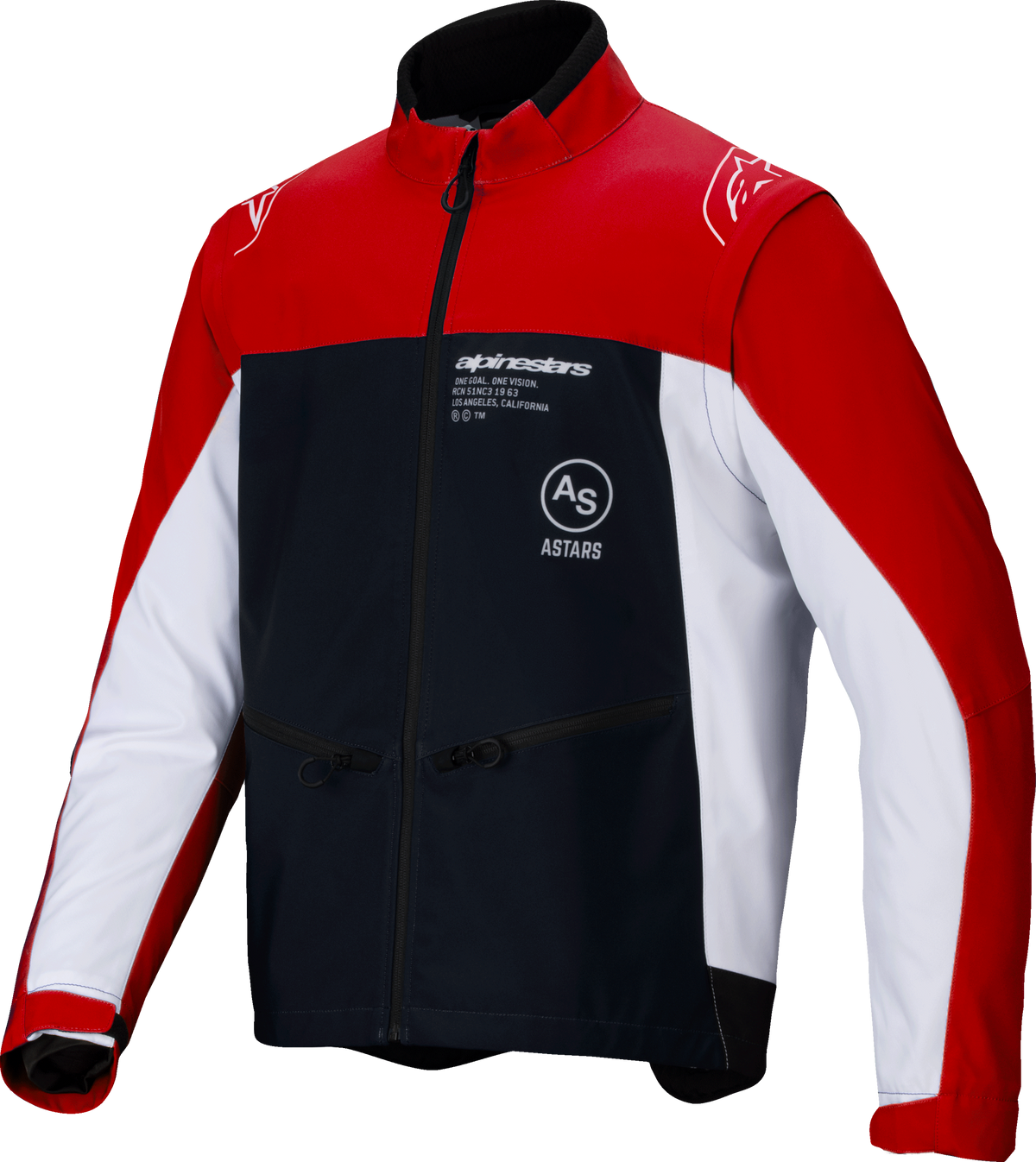 LITE-DURA SOFTSHELL JACKET BLACK/BRIGHT RED/WHITE
