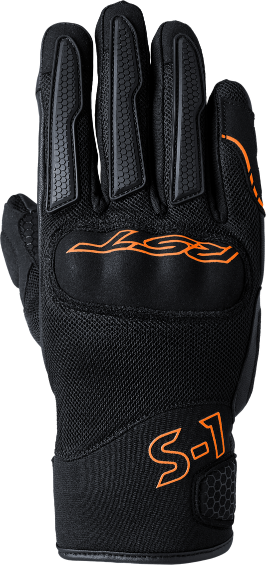 S1 MESH CE GLOVE BLACK/NEON ORANGE