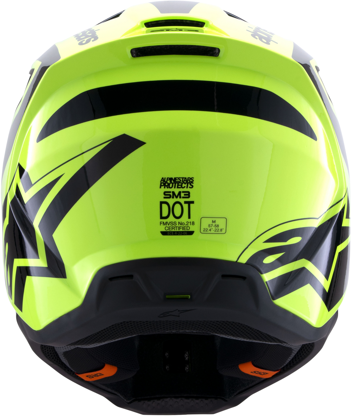SM3 HEAT HELMET YELLOW FLUO/BLACK GLOSSY