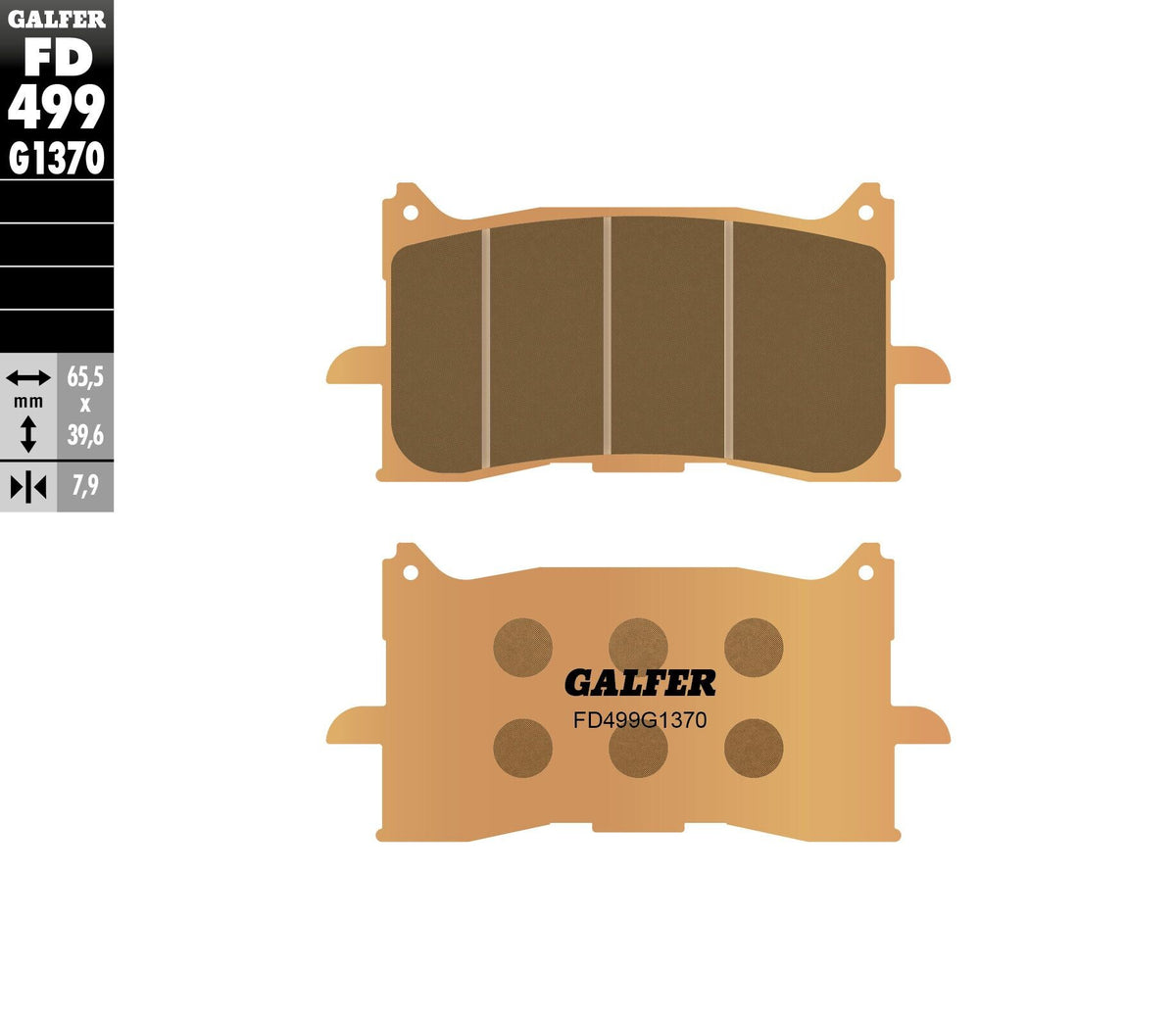 Galfer HH Sintered Brake Pads — Compound 1370 — manufacturer catalog photo