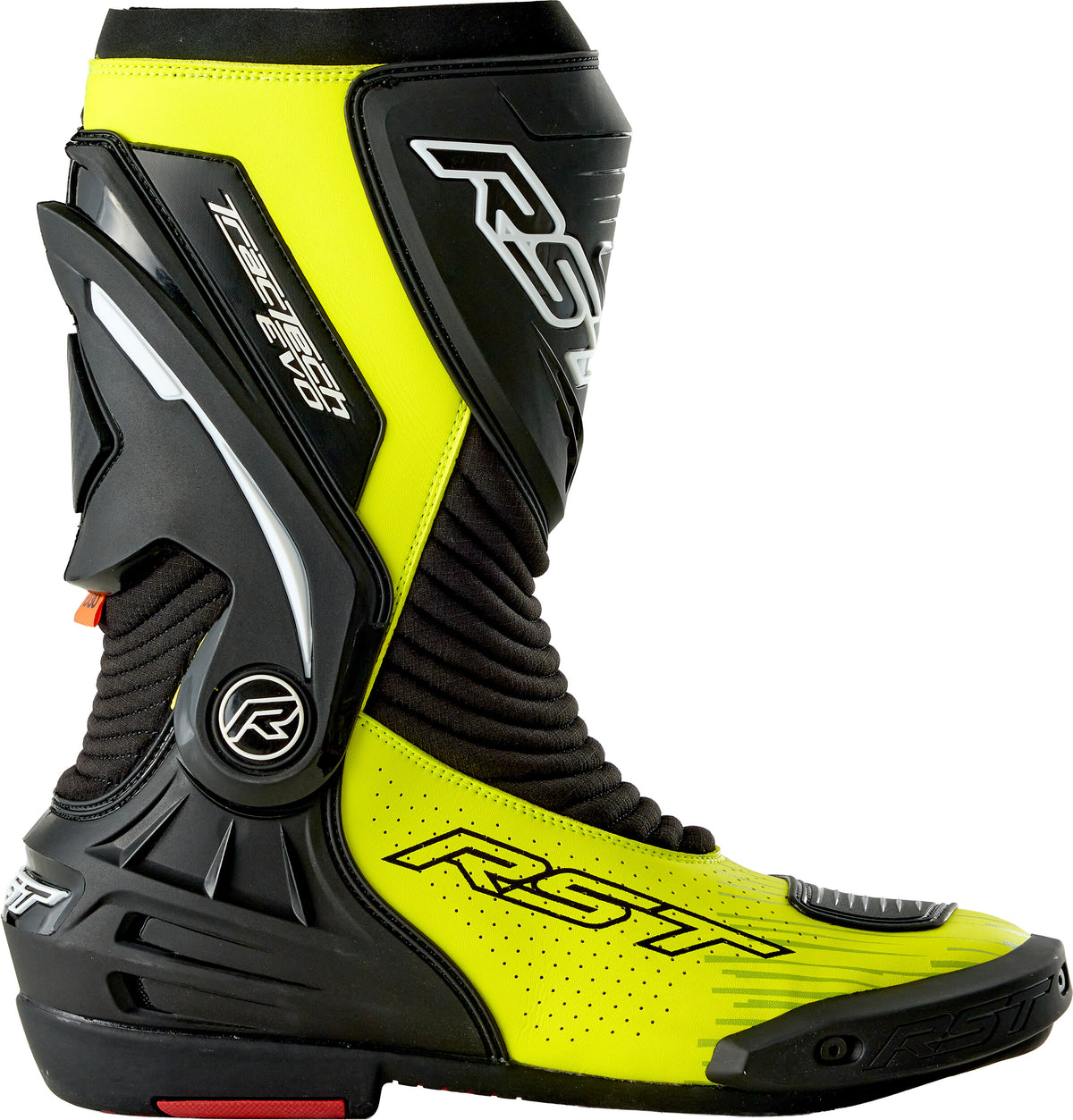 TRACTECH EVO D3O BOOT BLACK/FLO YELLOW