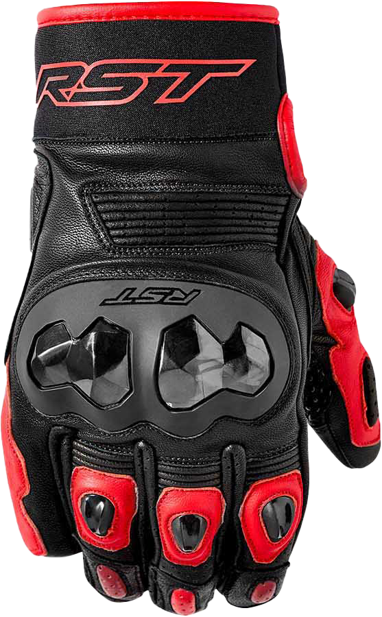 FREESTYLE 3 D3O GLOVE BLACK/RED LEATHER
