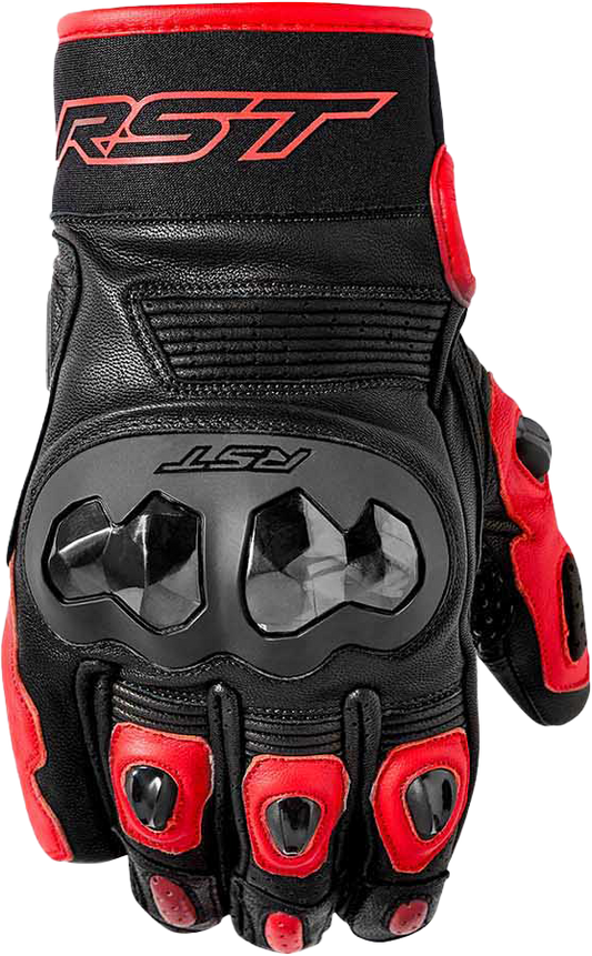 FREESTYLE 3 D3O GLOVE BLACK/RED LEATHER