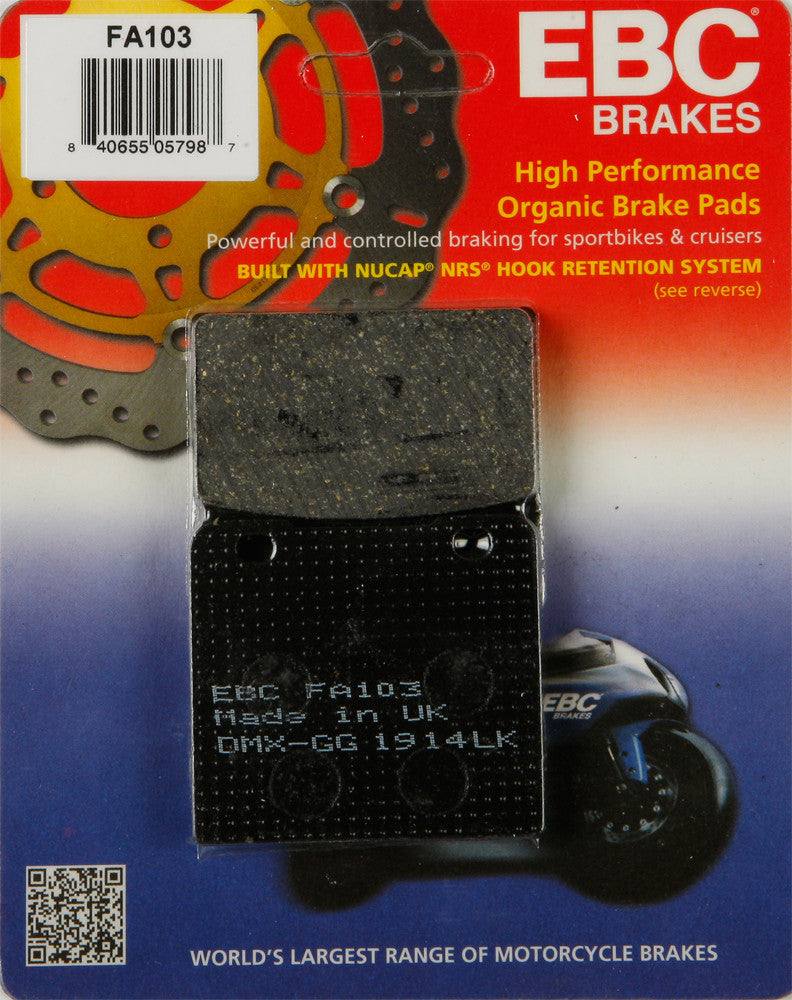 EBC FA Brake Pads Organic — FA1xx