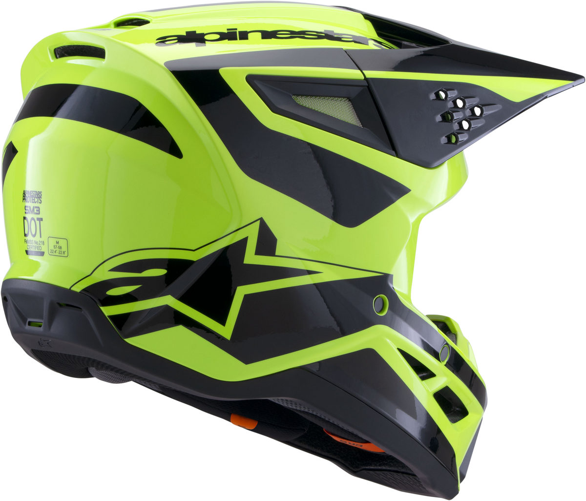 SM3 HEAT HELMET YELLOW FLUO/BLACK GLOSSY