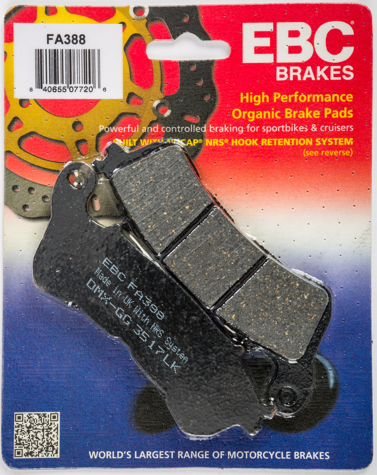 EBC FA Brake Pads Organic — FA3xx