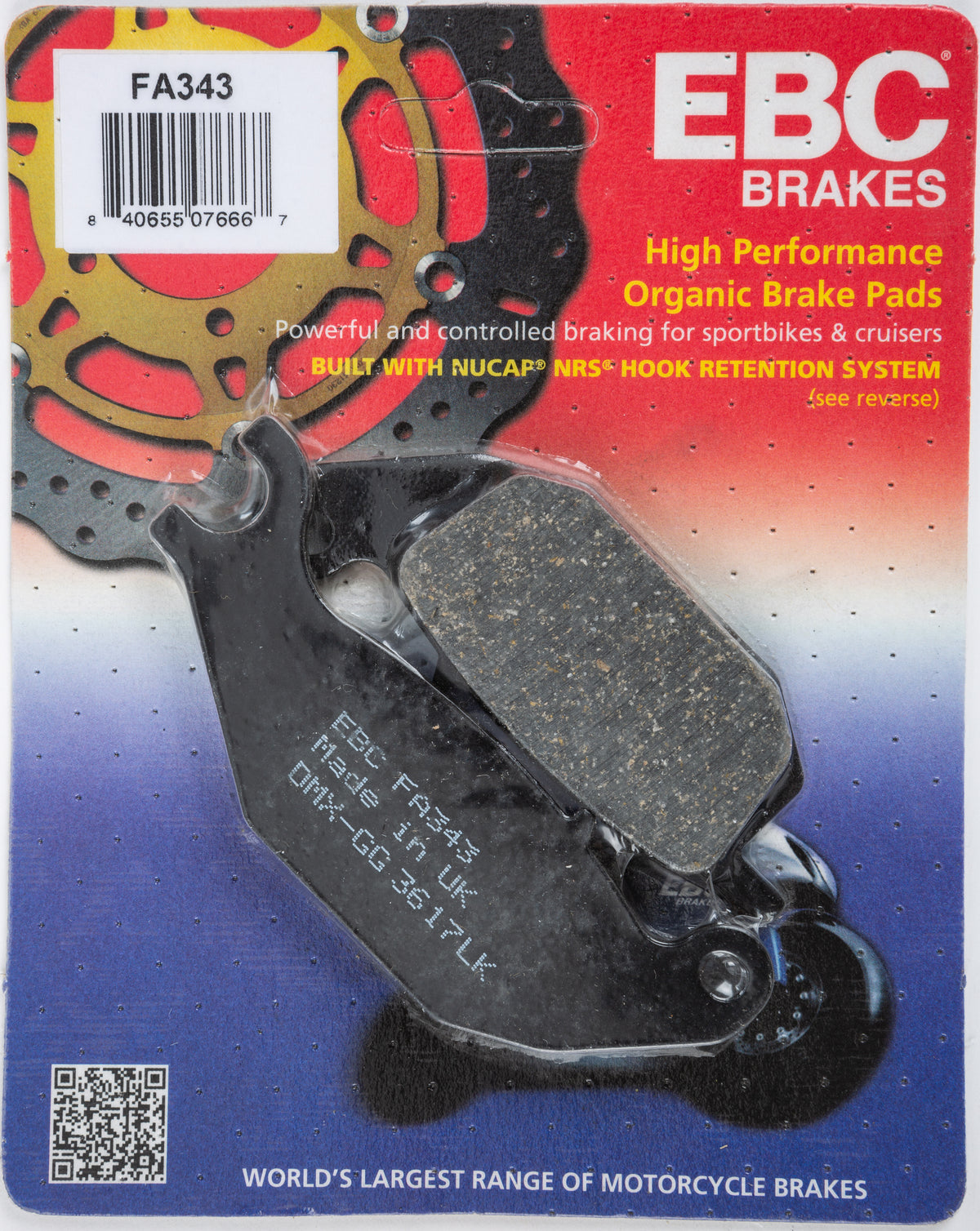 EBC FA Brake Pads Organic — FA3xx