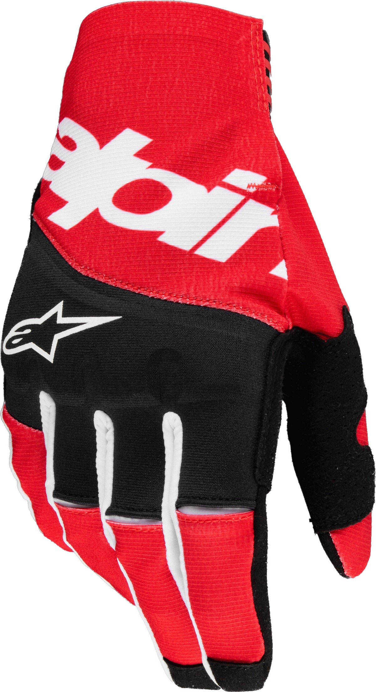 TECHSTAR GLOVES BLACK/BRIGHT RED