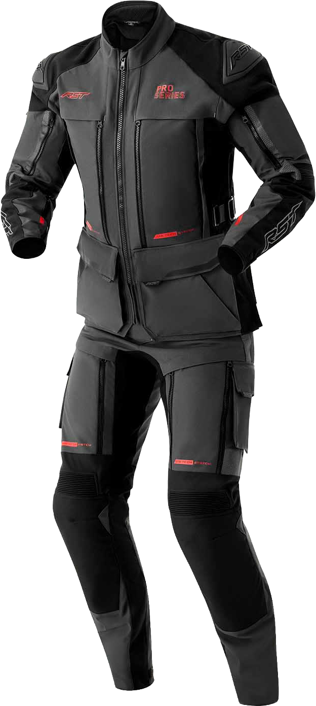 PS ADVENTURE D3O JACKET GREY/BLACK TEXTILE