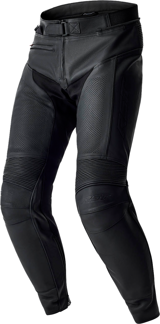 T2 D3O LEATHER PANTS BLACK