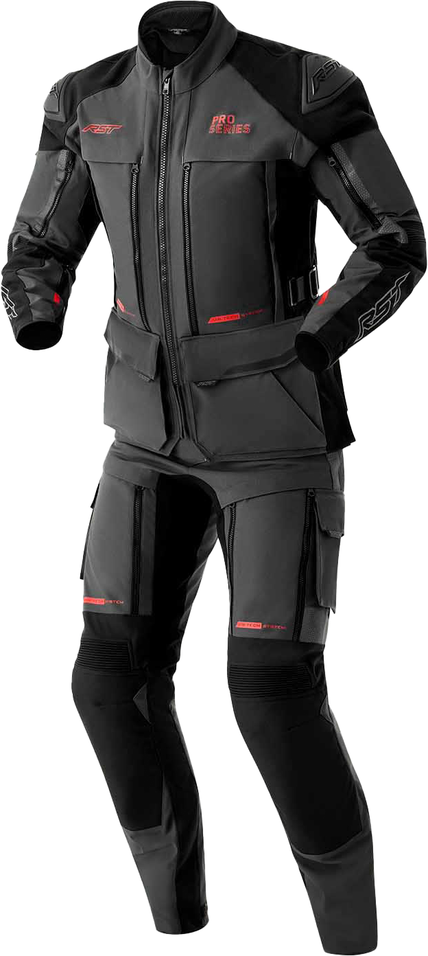 PS ADVENTURE D3O PANTS GREY/BLACK TEXTILE