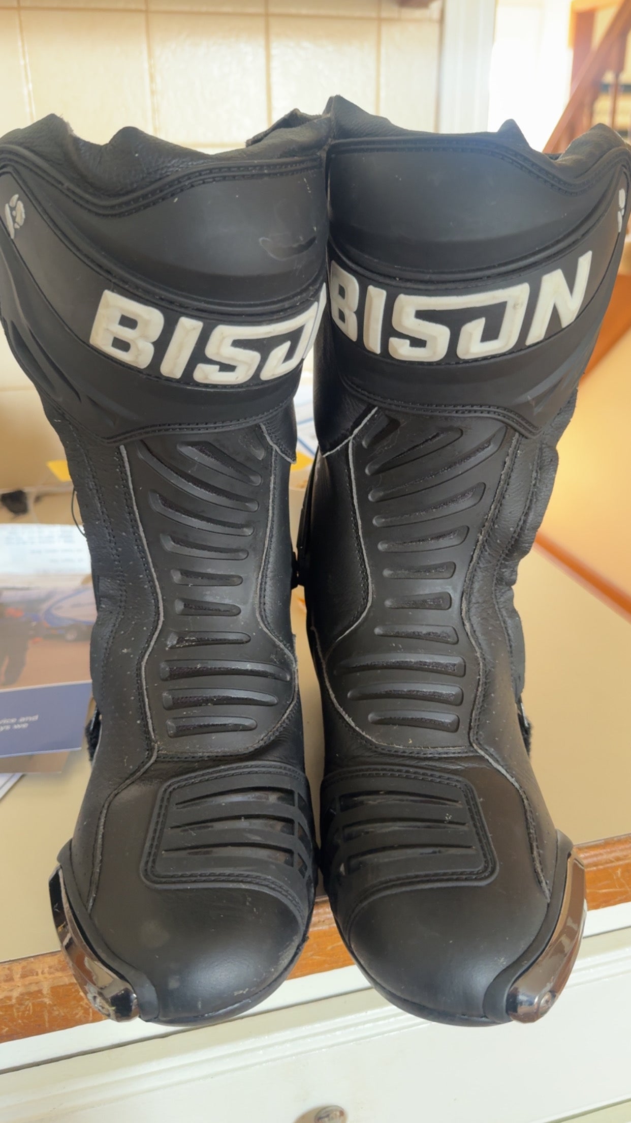 Bison Thor 1 Motorcycle Boot Size 10 US (used)