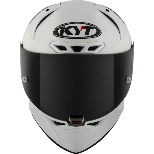 KYT KX-1 Race GP Full Face Motorcycle Helmets  |  Plain Crystal White Matte | KYT Americas