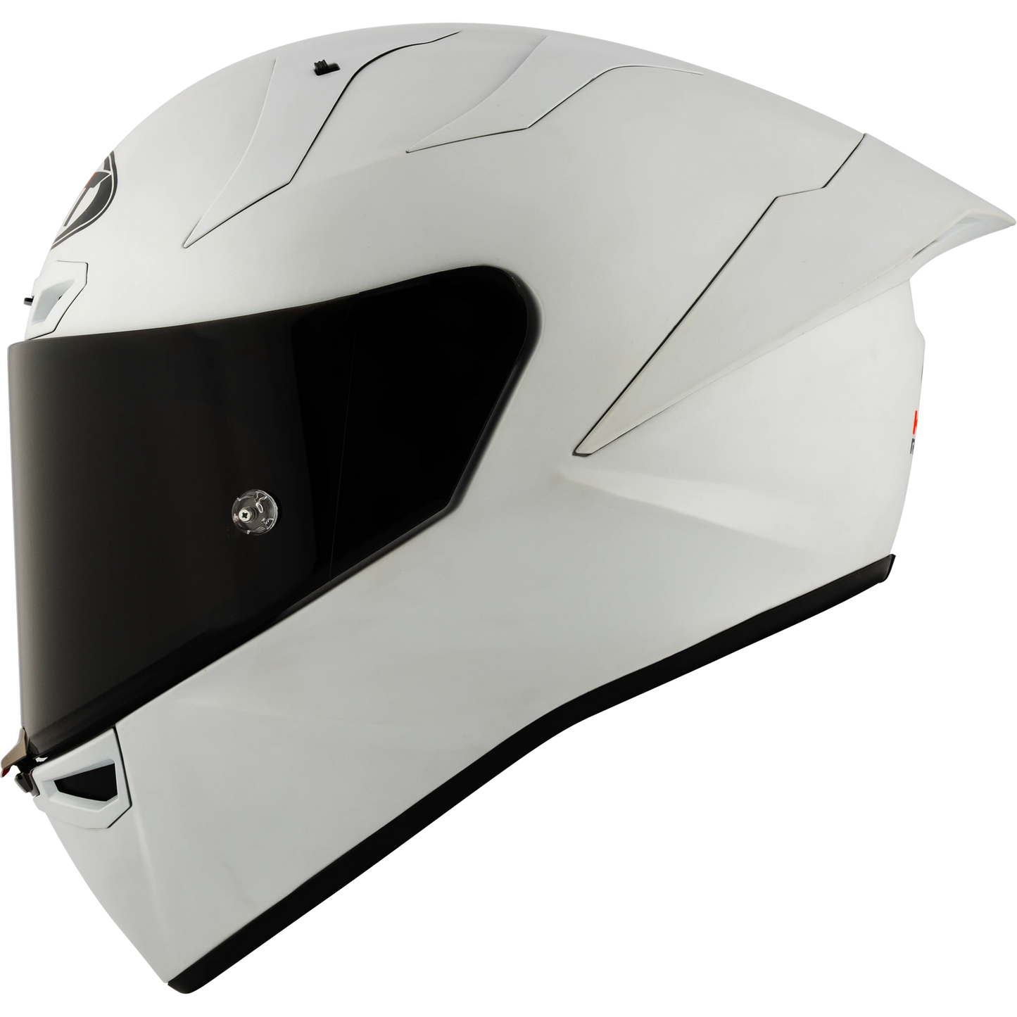 KYT KX-1 Race GP Full Face Motorcycle Helmets  |  Plain Crystal White Matte | KYT Americas
