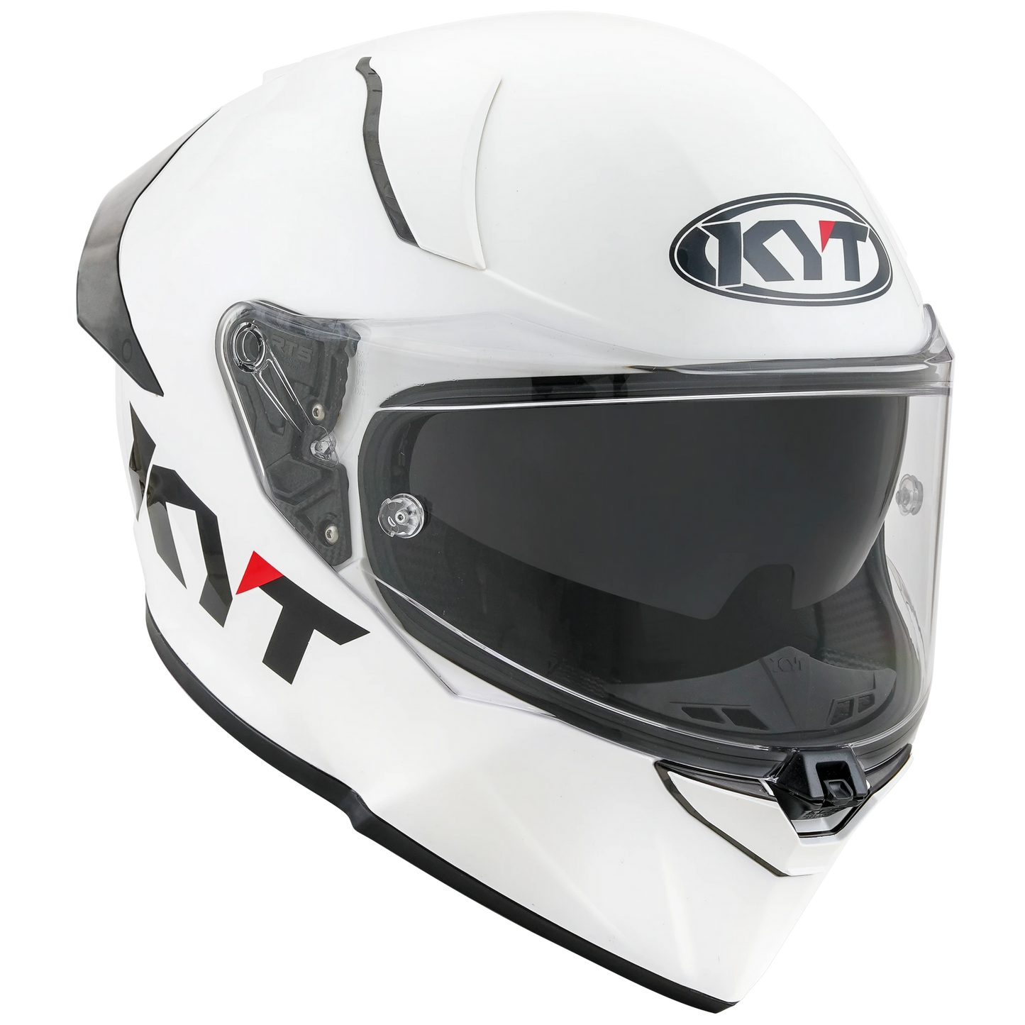 KYT R2R Full Face Solid Color Motorcycle Helmets | White (Gloss) | KYT Americas