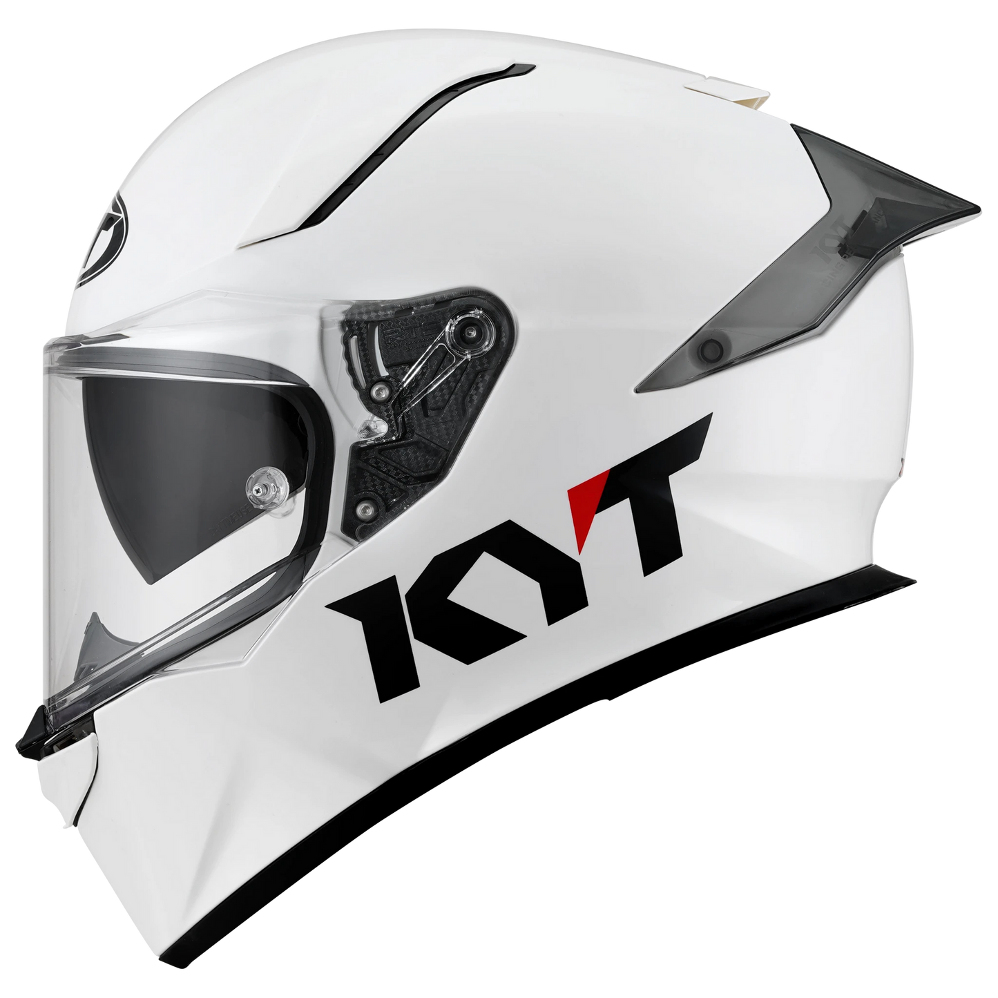 KYT R2R Full Face Solid Color Motorcycle Helmets | White (Gloss) | KYT Americas