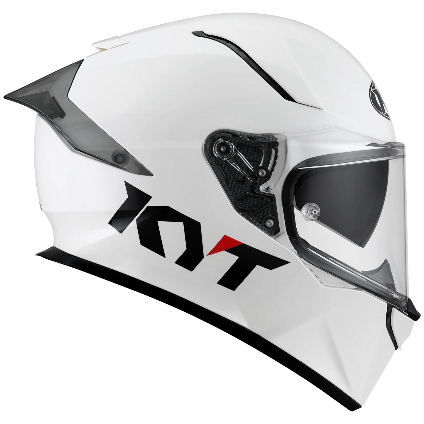 KYT R2R Full Face Solid Color Motorcycle Helmets | White (Gloss) | KYT Americas