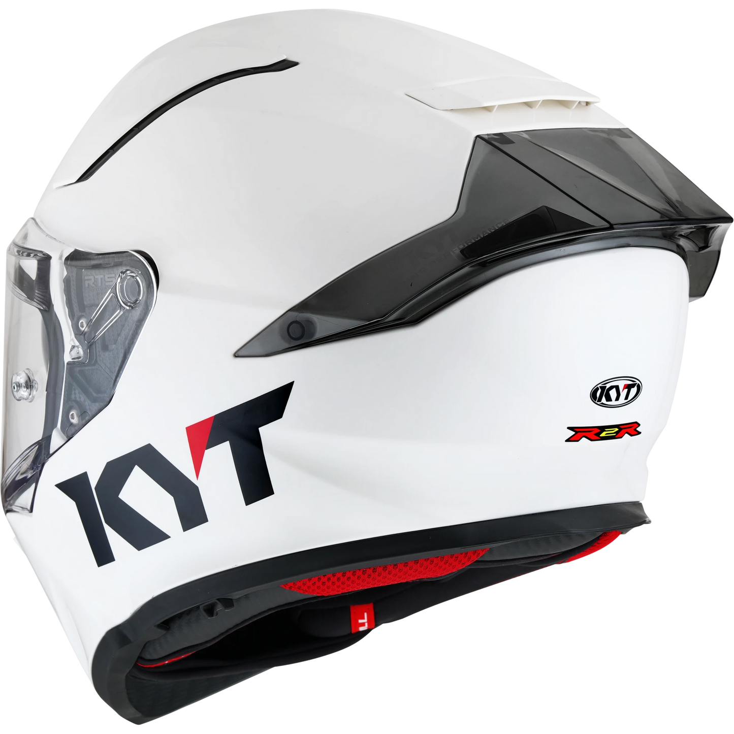 KYT R2R Full Face Solid Color Motorcycle Helmets | White (Gloss) | KYT Americas