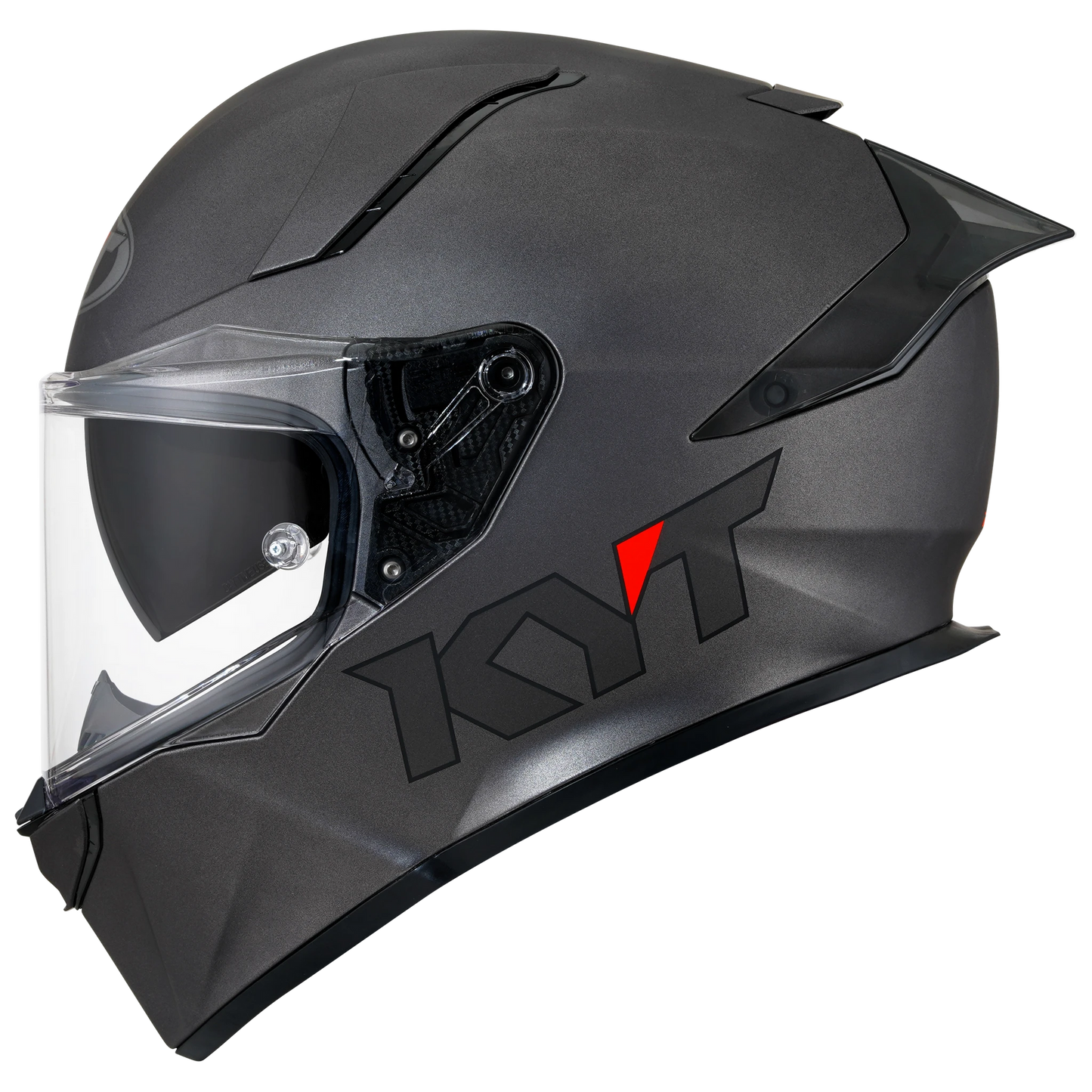 KYT R2R Full Face Solid Color Motorcycle Helmets |  Gunmetal (Matte) | KYT Americas
