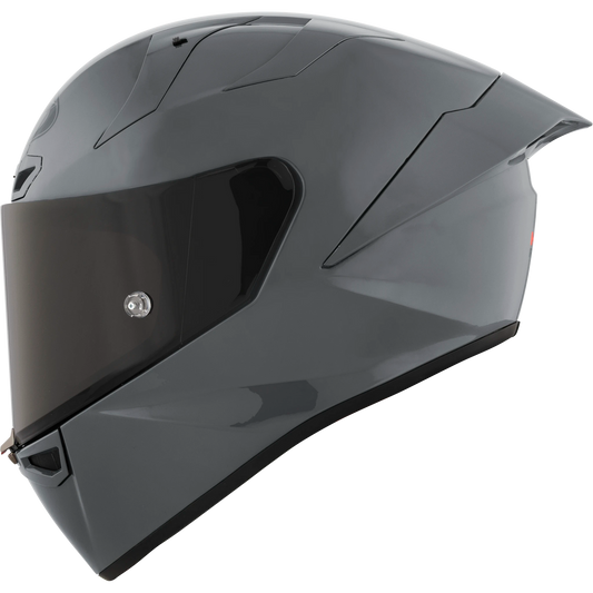 KYT KX-1 Race GP Full Face Motorcycle Helmets | Plain GRL Grey (Glossy) | KYT Americas
